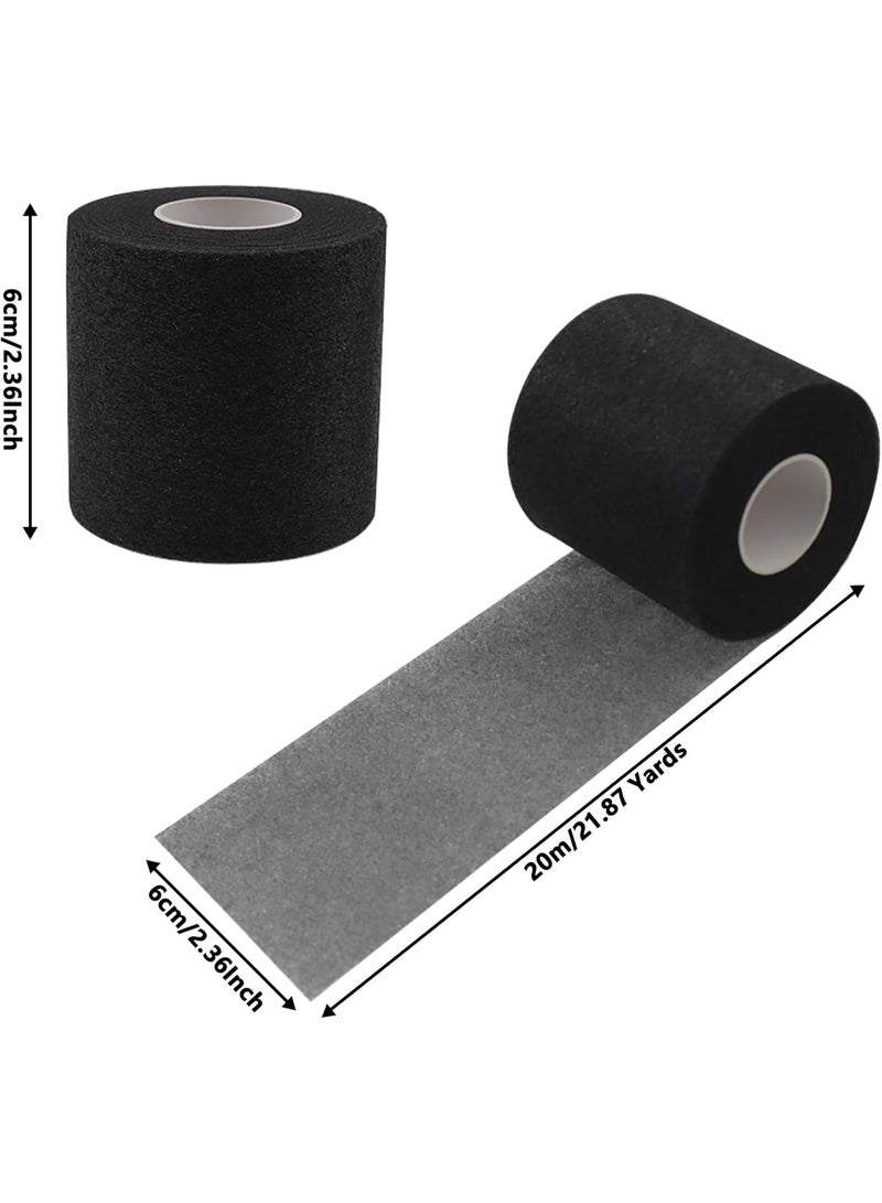 DUNISO 4 Rolls Kinesiology Tape,Pre Wrap Tape,Athletic Foam Underwrap,Soft Sports Tapes,Comfortable and Breathable,Protect for Ankles Wrists Hands and Knees,for Gym Fitness Running Tennis Swimming Football，6cm*20m - Image 2